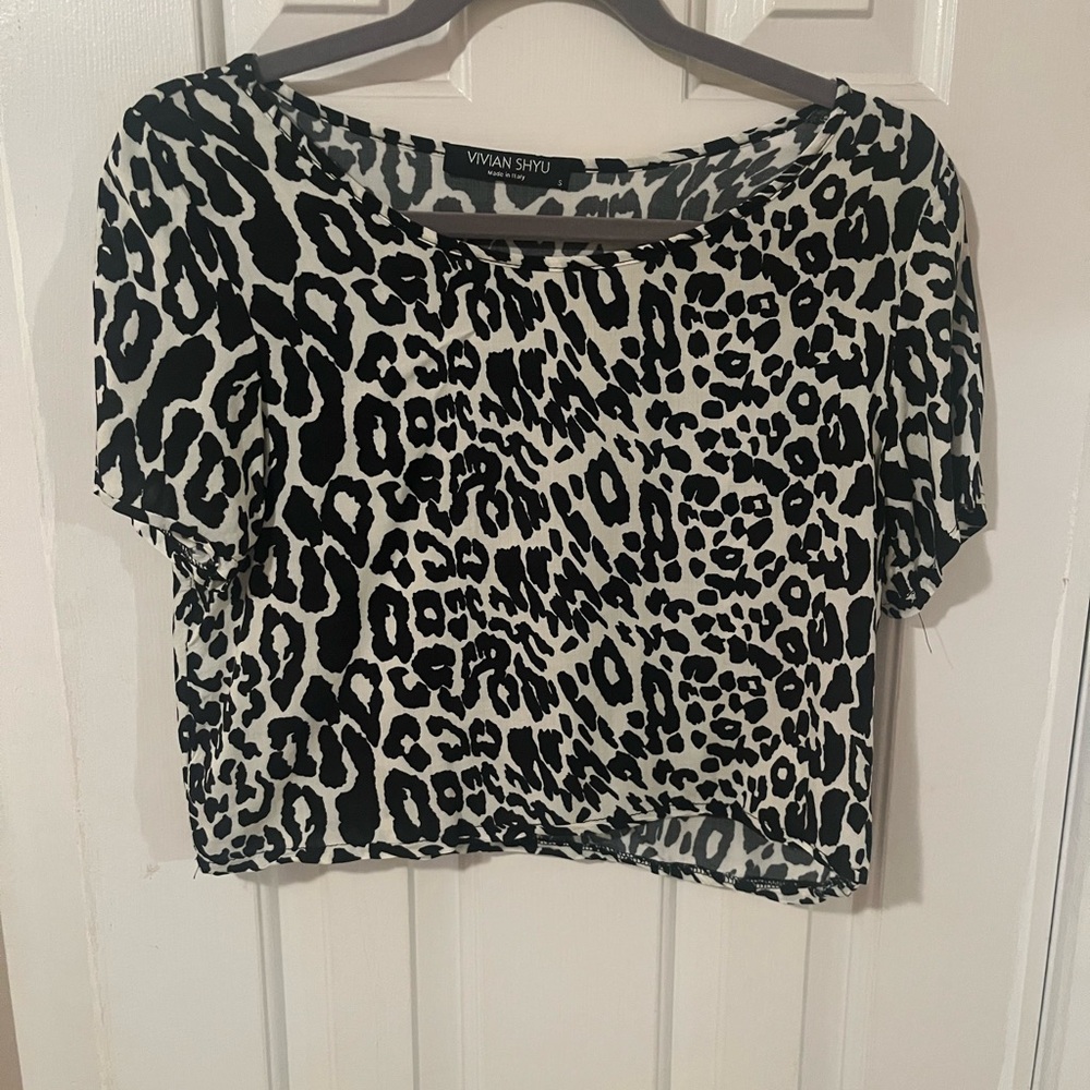 VIVIAN SHYU Leopard Print Top